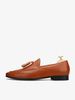 Mocassini da uomo slip-on con punta rotonda e nappe scarpe da ballo e da sposa