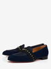 Mocassini eleganti da uomo Spikes in blu navy