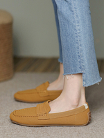 Mocassini piatti da donna con punta tonda e scarpe casual