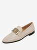 Mocassini slip on da donna Scarpe basse bianche con punta tonda
