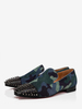 Mocassino da uomo Comfy Micro Suede Upper Rivets Artwork Slip-On Party Prom Wedding Shoes