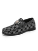 Mocassino da uomo Scarpe comode con fibbia in pelle PU slip-on