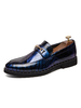 Mocassino da uomo Scarpe Moda PU Pelle Dettagli in metallo Slip-On