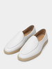Mocassino da uomo slip-on con punta tonda in pelle di vacchetta