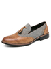 Mocassino slip-on da uomo con punta alare con nappe