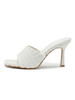 Mules da donna Mules con punta quadrata in poliestere Tacco a spillo