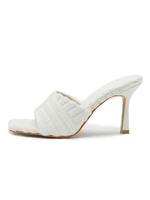 Mules da donna Mules con punta quadrata in poliestere Tacco a spillo