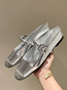 Sabot piatti da donna Sabot con dettaglio fibbia argento