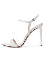 Sandali con tacco alto Scarpe da ballo da donna con punta tonda in PU in vernice nera