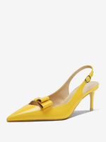 Sandali con tacco da donna sandali con tacco a spillo punta affilata in pelle PU