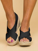 Sandali con zeppa da donna Street Wear Sandali aperti in pelle PU