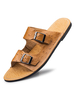 Sandali da uomo con suola in gomma di vacchetta slip-on