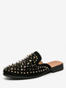Sandali da uomo Slip-On con rivetti con borchie in pelle Suola in gomma Spike Mules