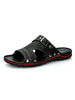 Sandali da uomo Slip-On in pelle di vacchetta con suola in gomma