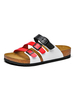 Sandali da uomo Slip-On in pelle di vacchetta con suola in gomma
