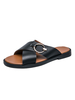 Sandali da uomo Slip-On in pelle PU Suola in gomma