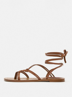 Sandali gladiatore piatti da donna Sandali stringati con punta aperta