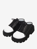 Sandali Gothic Lolita Punta tonda Pelle PU Scarpe estive Lolita nere