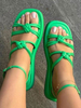 Sandali piatti da donna Chic Open Toe Sandali in pelle PU