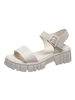 Sandali piatti slip-on da donna in pelle PU punta tonda