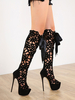 Sandali sexy con tacco alto in pelle PU nera sexy Scarpe sexy con punta aperta