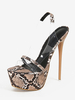 Sandali sexy da donna con plateau e punta aperta scarpe sexy con tacco a spillo
