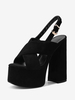 Sandali sexy da donna in pelle Uede punta aperta 2 "5.7" sandali con cinturino sul retro