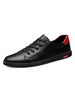 Scarpe casual da uomo nere Vegan Leahter Low Top Sneakers