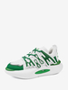 Scarpe casual per uomo Scarpe regolabili con cinturino a blocchi di colore in pelle PU verde