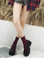 Scarpe classiche Lolita Scarpe nere con punta arrotondata in Lolita