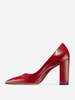 Scarpe col tacco alto da donna con punta a punta e tacco spesso