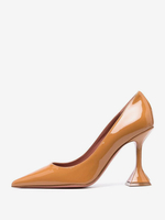 Scarpe col tacco alto da donna con punta a punta tacco a calice tomaia in PU verniciato
