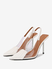 Scarpe col tacco alto da donna con tacco a spillo in pelle PU