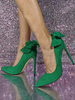 Scarpe col tacco alto da donna taglie forti con tacco a spillo tomaia in micro pelle scamosciata