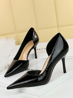 Scarpe con tacco da donna Décolleté chic Punta a punta Tacco a spillo Tomaia in PU verniciato