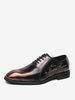 Scarpe da ballo da uomo con punta quadrata stringate stile Oxford moderne da sposa