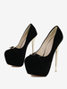 Scarpe da donna con tacco alto sexy Dettagli in metallo Tacco a spillo Tomaia in micro pelle scamosciata Décolleté dentro
