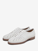 Scarpe da ginnastica casual da uomo in pelle di mucca stile retrò sportive da skateboard bianche