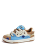 Scarpe da ginnastica da donna con punta tonda in tela colorata divisa (<1") Scarpe casual