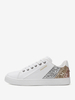 Scarpe da ginnastica da donna con punta tonda in tessuto con paillettes nere (<1") Scarpe casual