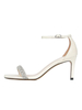 Scarpe da sposa da donna con strass; scarpe da sposa piatte con punta quadrata in pelle PU