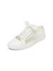Scarpe da sposa da donna Dettagli di metallo in pizzo Tround TOE Flat Bridal Scarpe