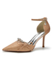 Scarpe da sposa da donna Fiocchi Scarpe da sposa con tacco a spillo in stoffa con paillettes