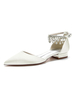 Scarpe da sposa da donna Strass Paillettes Stoffa a punta Scarpe da sposa piatte