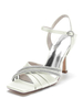 Scarpe da sposa da donna Strass Raso Open Toe Tacco a spillo Scarpe da sposa