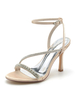 Scarpe da sposa da donna Strass Raso Open Toe Tacco a spillo Scarpe da sposa