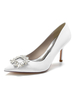 Scarpe da sposa da donna Strass Scarpe da sposa con tacco a spillo a punta in raso