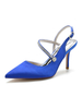 Scarpe da sposa da donna Strass Scarpe da sposa con tacco a spillo a punta in raso