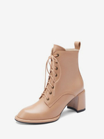 Stivali da donna caviglia rotonda con bottini con pizzo grido di punta