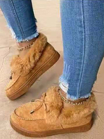 Stivali da neve da donna Fiocchi superiori in micro pelle scamosciata